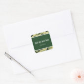 Autocollants de fête camouflage Armée verte (Enveloppe)