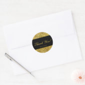 Autocollants de fête chic imprimés léopard doré Gl (Enveloppe)