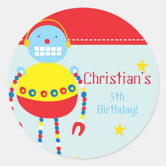 Autocollants de fête d'anniversaire (Devant)