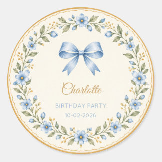 Autocollants de fête d'anniversaire personnalisés