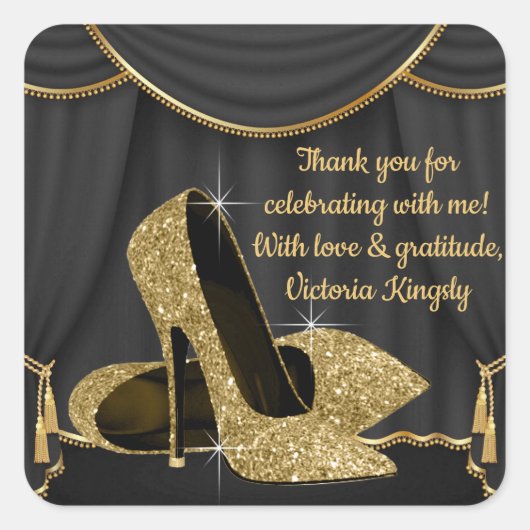 Autocollants de fête d'anniversaire pour chaussure (Devant)