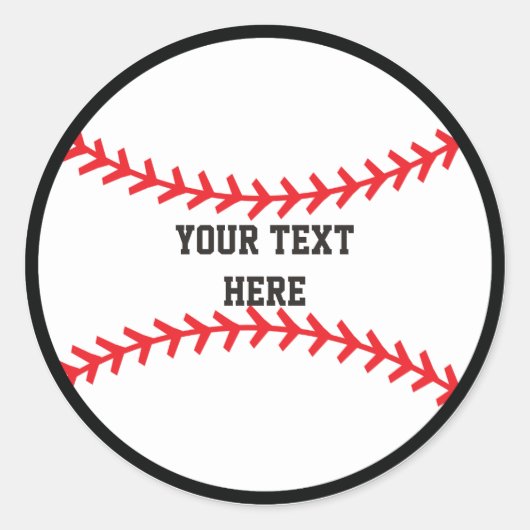 Autocollants de fête d'anniversaire ronds de sport (Devant)