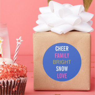 Autocollants de fête de Hanukkah Winter Wishes