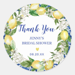 Autocollants de Fête de Mariage Italien Citron Car