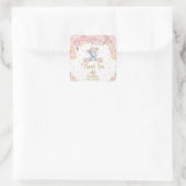 Autocollants de Fête de Naissance d'Éléphant Flora (Sac)