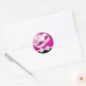 Autocollants de fête masquée rose vif (Enveloppe)