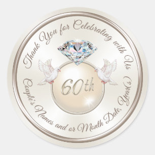 Autocollants de fête personnalisés pour anniversai