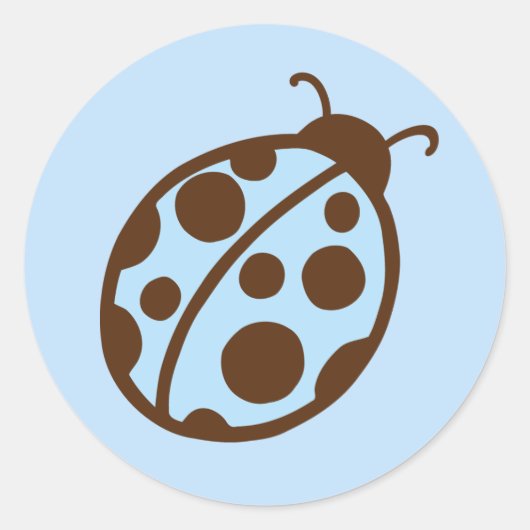 Autocollants de fête pour coccinelle bleue (Devant)