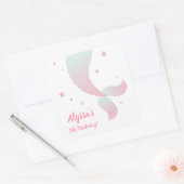 Autocollants de fête pour filles en queue de sirèn (Enveloppe)