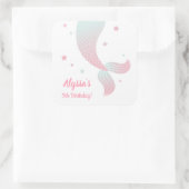 Autocollants de fête pour filles en queue de sirèn (Sac)