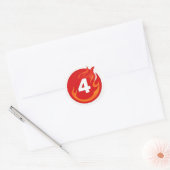 Autocollants de feuille de signe de main Shaka Vib (Enveloppe)