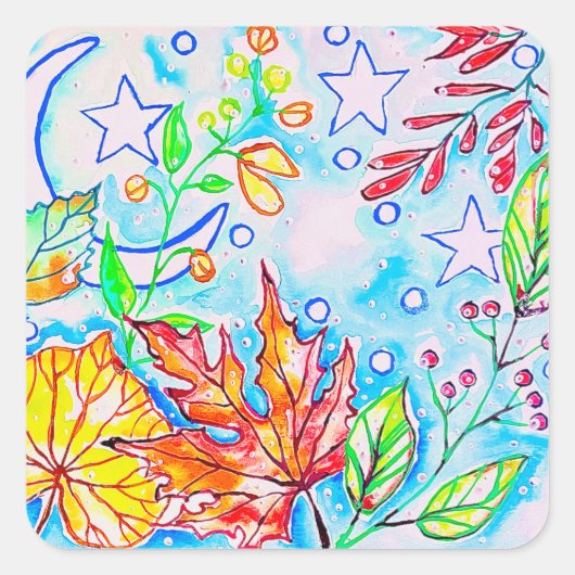 Autocollants de feuilles (Devant)