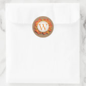 Autocollants de feuilles orange de Thanksgiving (Sac)