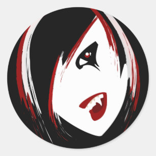 Autocollants de fille de vampire