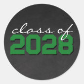 Autocollants de fin d'études pour tableau noir ver (Devant)