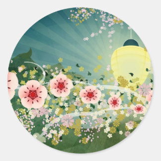 Autocollants de fleurs de cerisiers