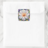 autocollants de fleurs d'hibiscus blanc (Sac)