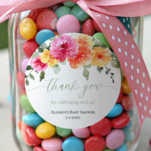 Autocollants de fleurs florales de pivoines roses 