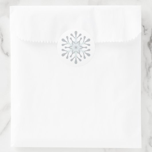 Autocollants de flocon de neige classique et envel (Sac)