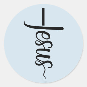 Autocollants de foi croix de Jésus