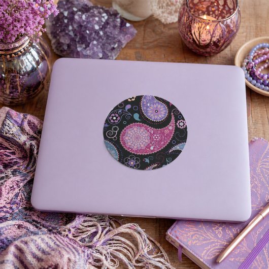 Autocollants de fond Paisley