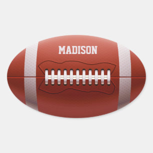 Autocollants de football de nom personnalisé
