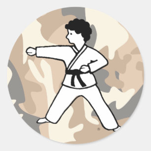 Autocollants de garçon de camouflage d'arts