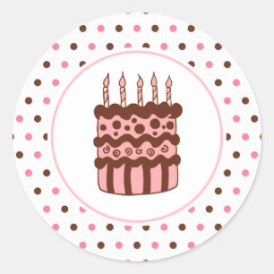 Autocollants de gâteau d'anniversaire