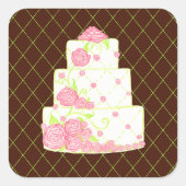 Autocollants de gâteau de mariage (Devant)