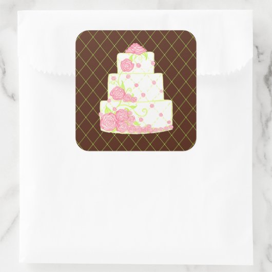 Autocollants de gâteau de mariage (Sac)