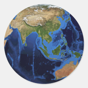 Autocollants de globe terrestre