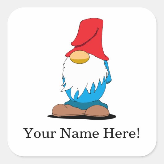 Autocollants de Gnome personnalisables (Devant)