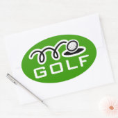Autocollants de golf | texte personnalisable et ar (Enveloppe)