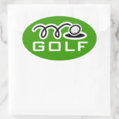 Autocollants de golf | texte personnalisable et ar (Sac)
