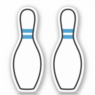 Autocollants de goupille de bowling
