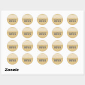Autocollants de graduation Ivory Rustic Chevron (Feuille)
