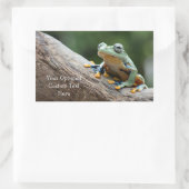 Autocollants de grenouille à texte personnalisé (Sac)