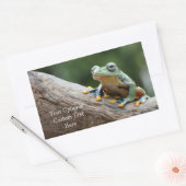 Autocollants de grenouille à texte personnalisé (Enveloppe)