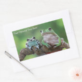 Autocollants de grenouille à texte personnalisé (Enveloppe)