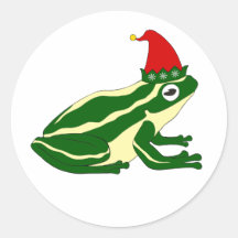 Autocollants de grenouille de Noël