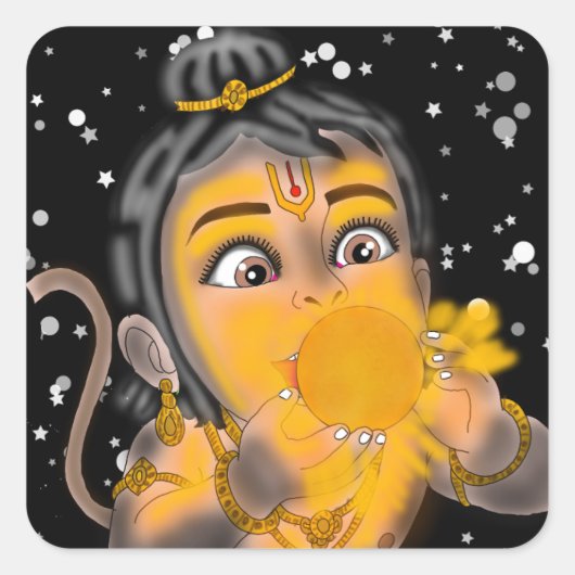 Autocollants de Hanuman enfant (Devant)