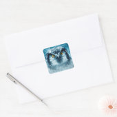 autocollants de hibou d'hiver (Enveloppe)