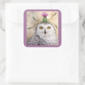 autocollants de hibou neigeux (Sac)