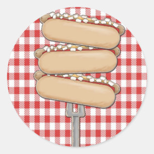 Autocollants de hot-dog