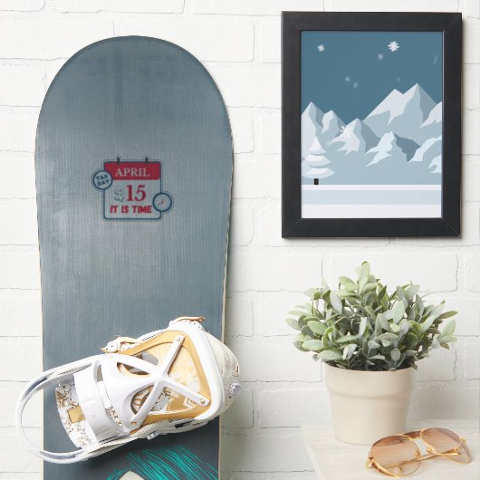 Autocollants de jour fiscal (Snowboard)