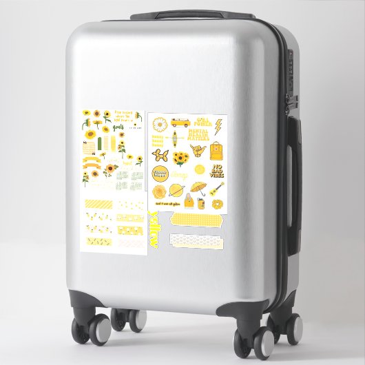 autocollants de journal (Sur valise)