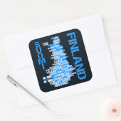 autocollants de la carte FINLANDE (Enveloppe)