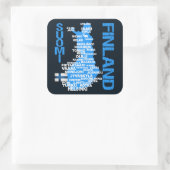 autocollants de la carte FINLANDE (Sac)