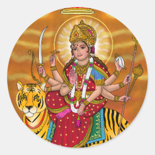 Autocollants de la déesse Durga