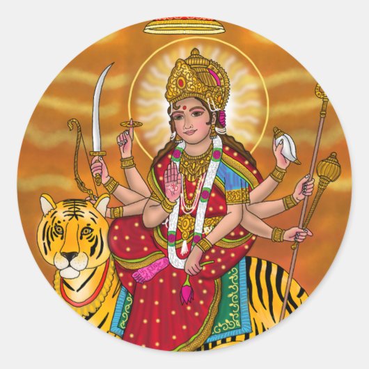 Autocollants de la déesse Durga (Devant)